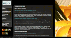 Desktop Screenshot of heca-catering.de