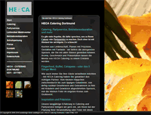 Tablet Screenshot of heca-catering.de